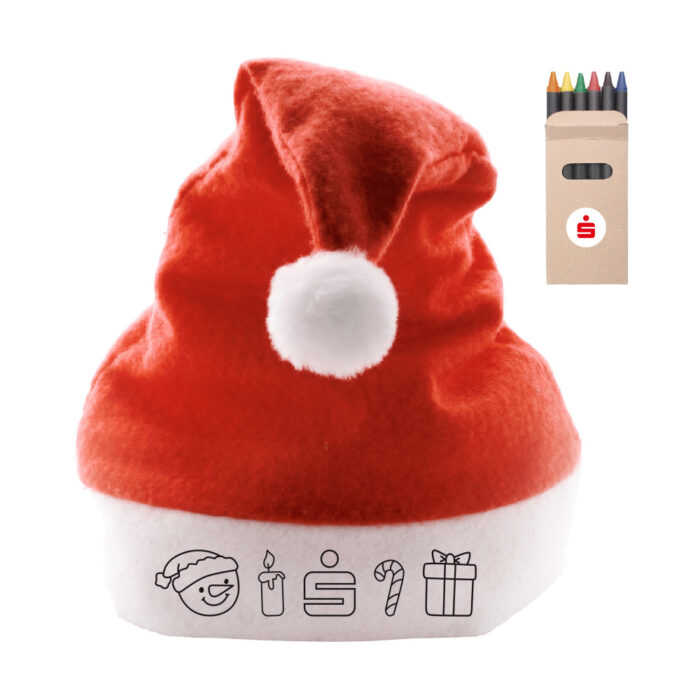 Weihnachtsmütze zum Bemalen